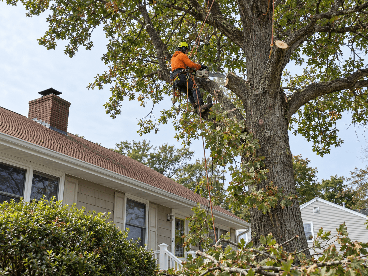 Tree trimming services by Palacios Bro Construction LLC